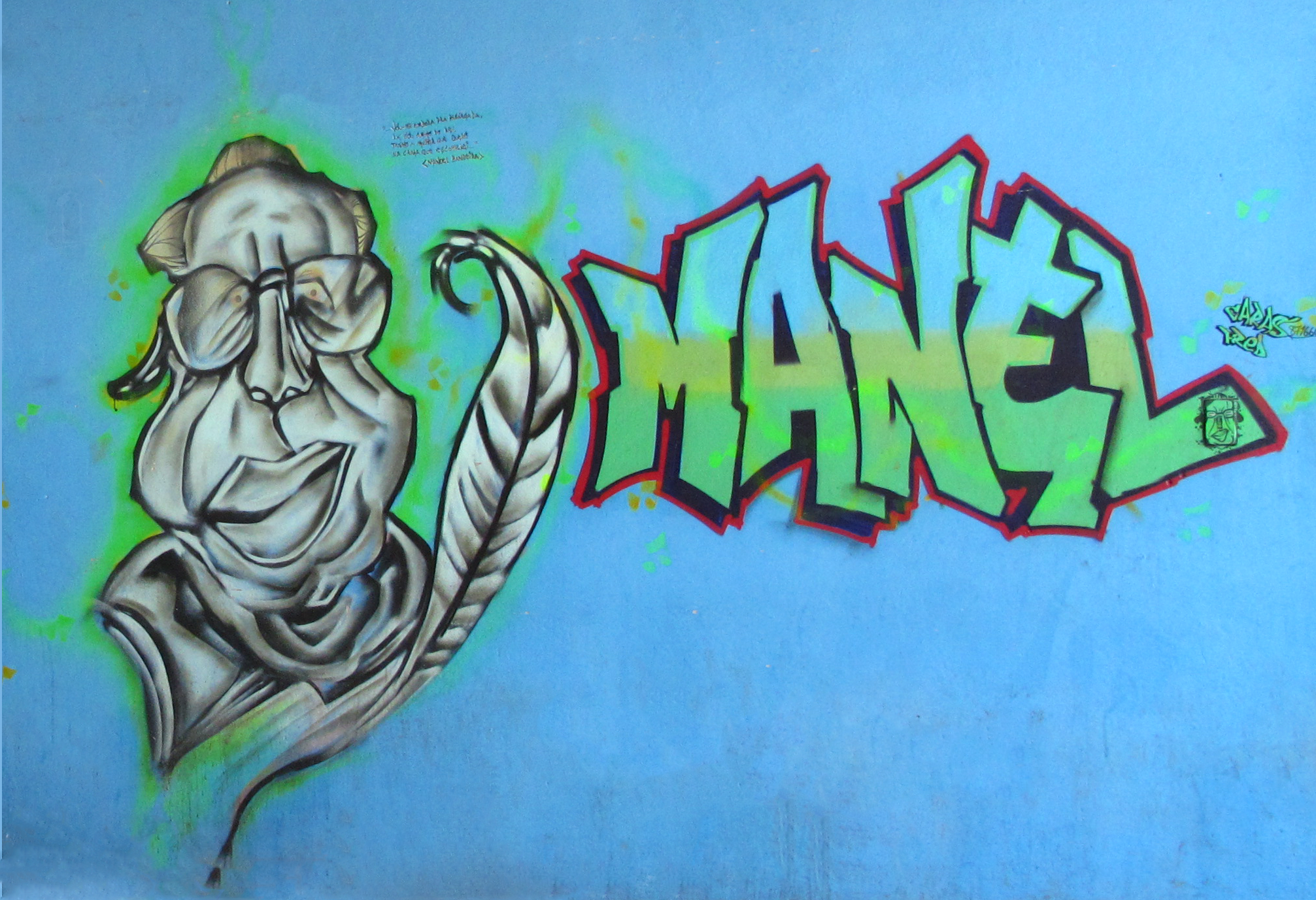 1ª pintura da área.